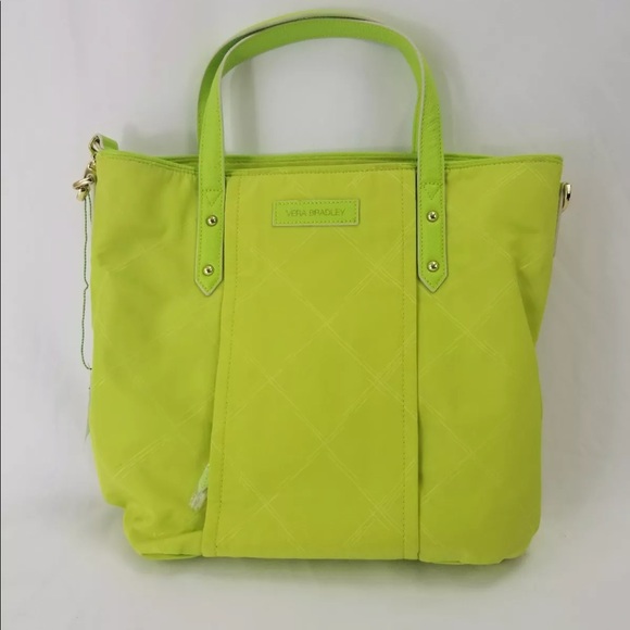 Vera Bradley Handbags - Vera Bradley Green Poly Tote Bag